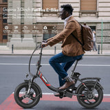 Vivi Gopina Electric Bike, 16" X 3.0 Fat Tire Electric Bike, Peak 500W Step Thru Electric Bicycle, 48V Removable Battery, up to 40 Miles, LCD Display, 20Mph, 7 Speed, SGS Certified to UL2849