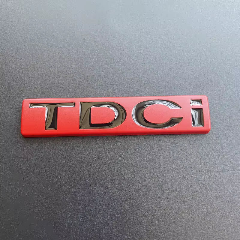 3D Metal Chrome Black Logo TDCI Emblem Car Fender Trunk Badge for Ford Fiesta Kuga Mondeo MK3 Focus MK2 TDCI Sticker Accessories