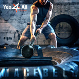 Yes4All Steel Mace Bell for Strength Training - Support Full Body, Muscles, Shoulder, Grips & Forearms Workouts to Rehabilitation, Stretching 5, 7, 10, 15, 20, 25, 30Lb for Woman & Man