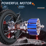 EKX X20 Fat Tire Electric Bike for Adult 2000W 20" Ebikes 48V 35AH 120Km Range