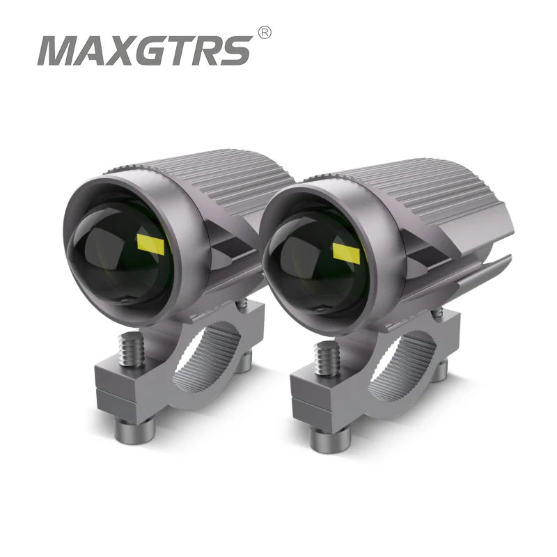15W Super Bright Tri-Model Motorcycle LED Headlight W/ Mini Projector Lens Car ATV Driving Foglight Auxiliary Spotlight