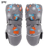 Children Winter Rabbit Gloves Baby Girls Waterproof Windproof Snow Gloves Kids Boy Thick Warm Ski Mitten for 2-6 Years Old