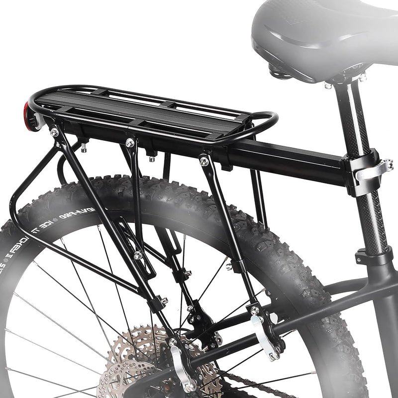 HONGYEA Bike Cargo Rack 220 Lbs Load Bike Rack Full Quick Release Universal Adjustable, Aluminum Alloy Waterproof Bike Luggage Rear Rack, Bicycle Rear Rack for MTB, Ebikes, Road Bike
