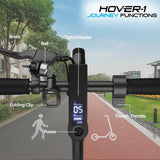 Hover-1 Journey Electric Scooter 14MPH, 16 Mile Range, 5HR Charge, LCD Display, 8.5 Inch High-Grip Tires, 220LB Max Weight, Cert. & Tested - Safe for Kids, Teens, Adults