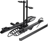 Cyberrack E2 Hitch 2 Ebike Rack with Ramp, 200 Lbs Capacity Electric Bike Carrier Foldable Platform Mount, up to 5-Inch Fat Tire