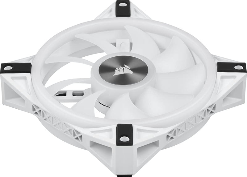 Corsair QL Series, Icue QL120 RGB, 120Mm RGB LED PWM White Fan, Single Fan