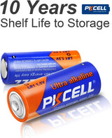 PKCELL N Size 1.5V Alkaline Batteries, 20 Pack Ultra Long-Lasting MN9100/E90/LR1 Medical Battery for Medical Devices, GPS Trackers, Flashlights, Key Fobs, 10-Year Shelf Life