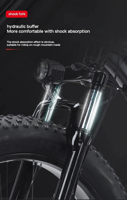 2024 New Arrival 500W Adults Ebike Electric Bike 48V 12.8AH Lithium Battery 26 Inch Fat Tire Electric E Bikes Mountain Ebikes
