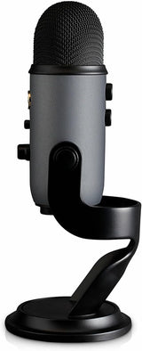 Blue Yeti USB Microphone for Recording, Streaming, Gaming, Podcasting on PC and Mac, Condenser Mic for Laptop or Computer with Blue VO!CE Effects, Adjustable Stand, Plug and Play - Slate