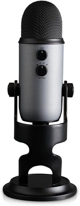 Blue Yeti USB Microphone for Recording, Streaming, Gaming, Podcasting on PC and Mac, Condenser Mic for Laptop or Computer with Blue VO!CE Effects, Adjustable Stand, Plug and Play - Slate