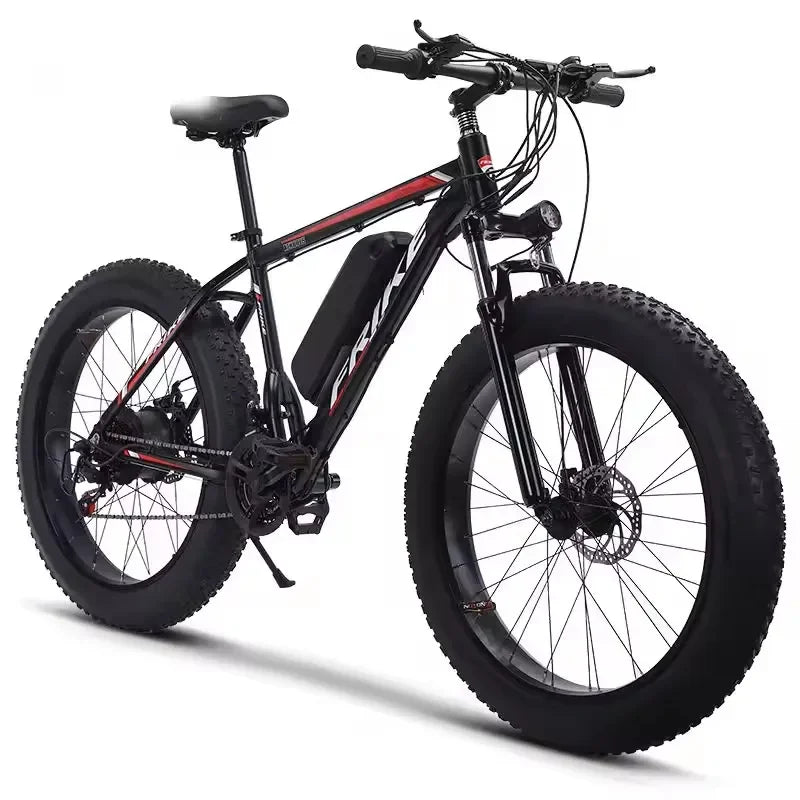 2024 New Arrival 500W Adults Ebike Electric Bike 48V 12.8AH Lithium Battery 26 Inch Fat Tire Electric E Bikes Mountain Ebikes