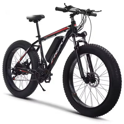 2024 New Arrival 500W Adults Ebike Electric Bike 48V 12.8AH Lithium Battery 26 Inch Fat Tire Electric E Bikes Mountain Ebikes