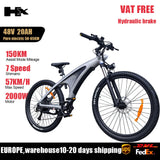 HX Q5 Ebikes 2000W Adults Electric Bike 57KM/H Electric Bicycle 27.5 Inch Removable Battery Electric E Bikes Mountain Ebike