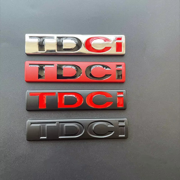 3D Metal Chrome Black Logo TDCI Emblem Car Fender Trunk Badge for Ford Fiesta Kuga Mondeo MK3 Focus MK2 TDCI Sticker Accessories